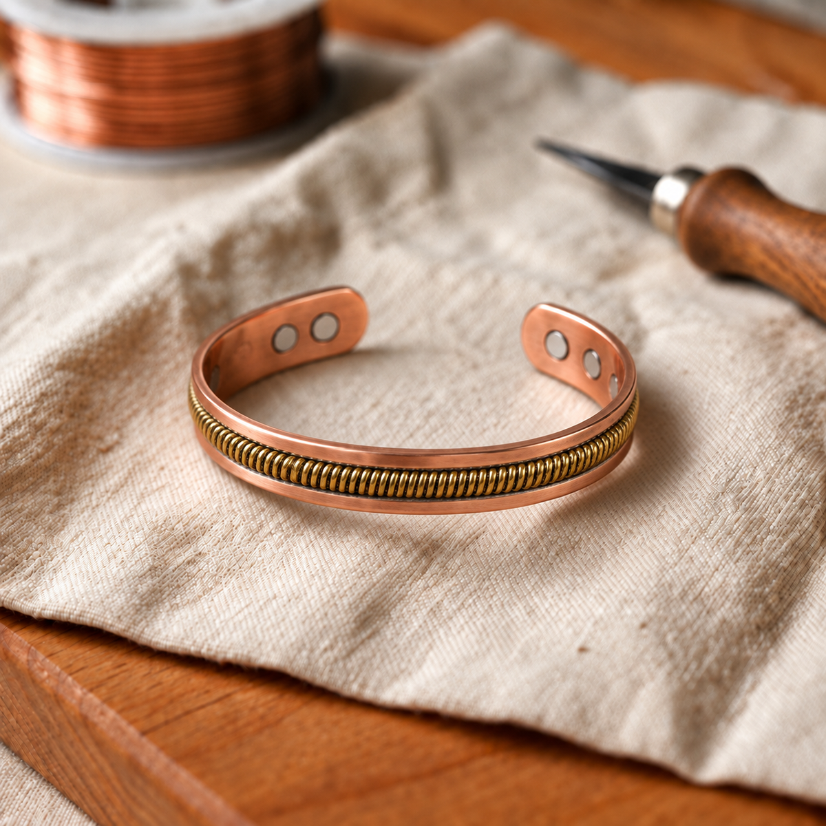 Kupferarmband Bough