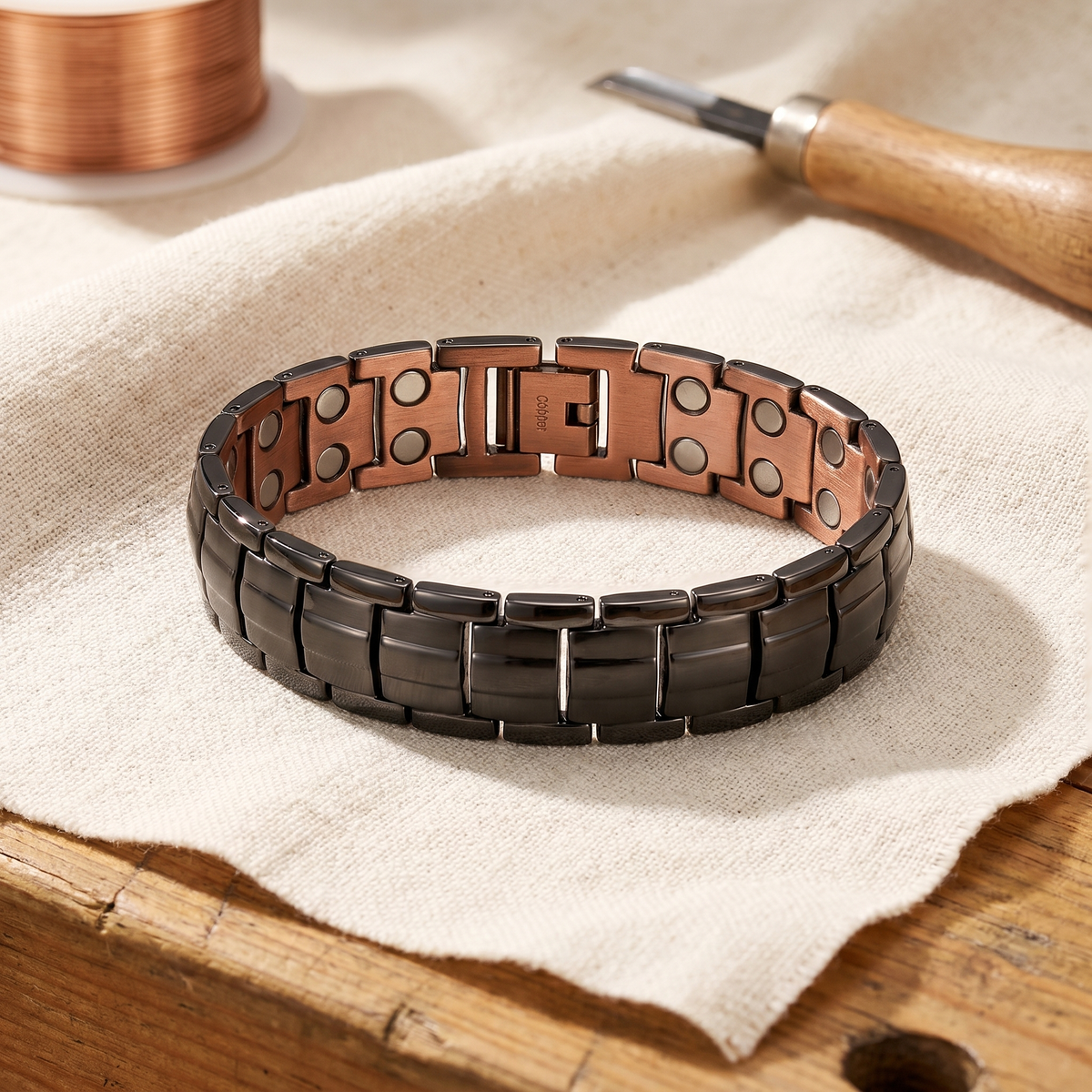Kupferarmband für Herren Ochre