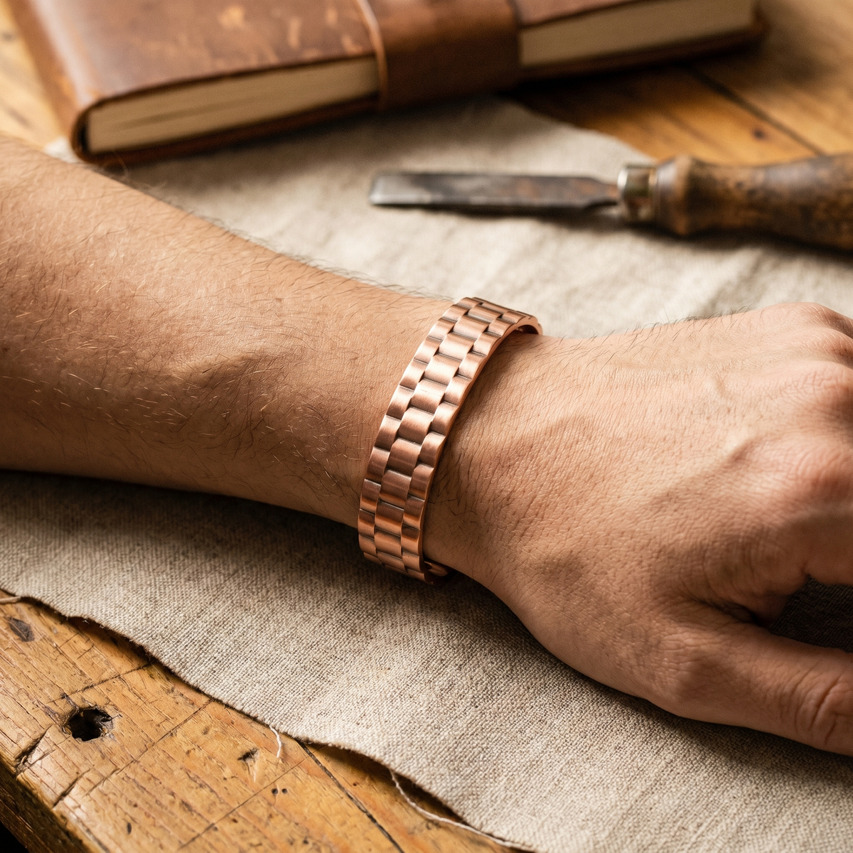 Kupferarmband für Herren Ore