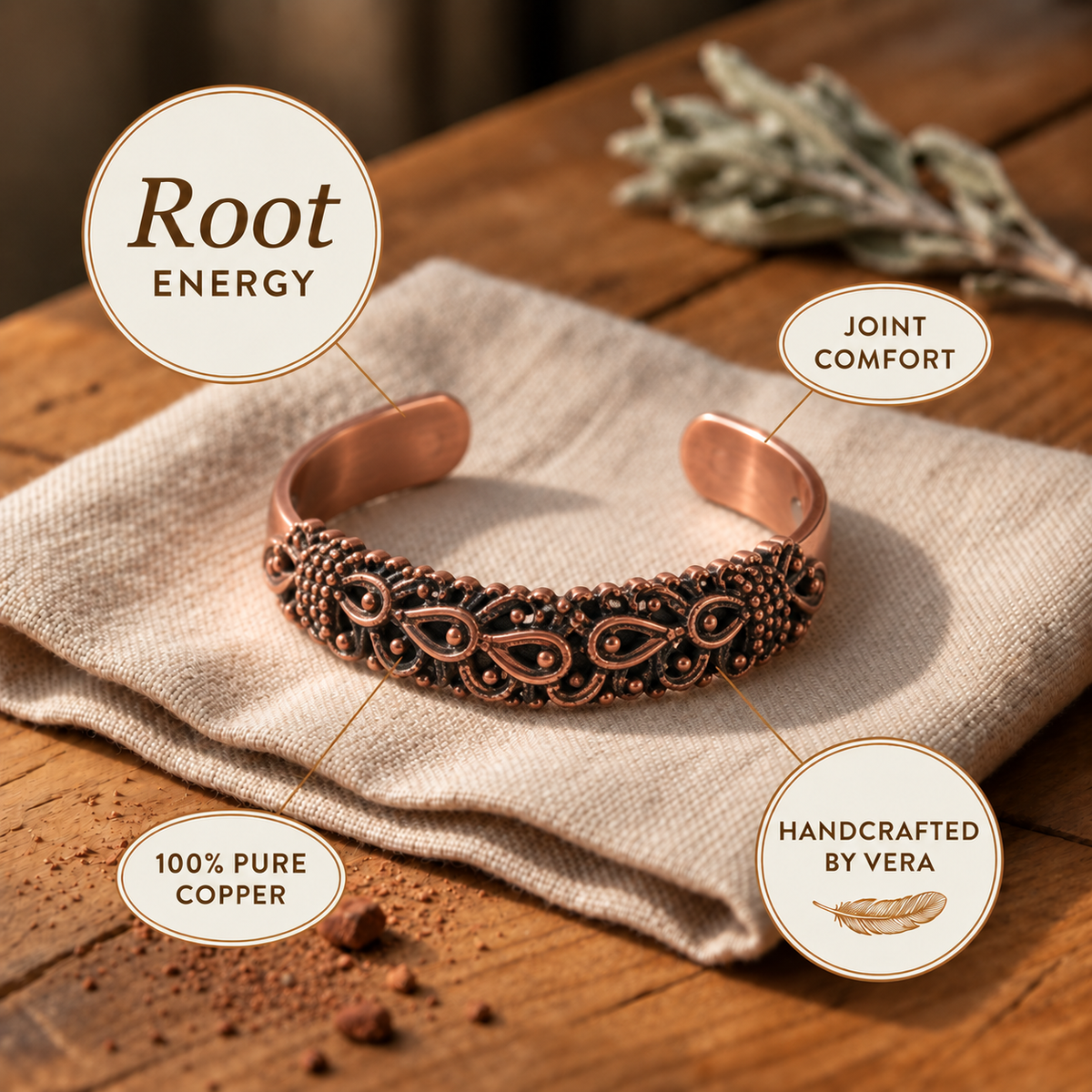 Kupferarmband Moor