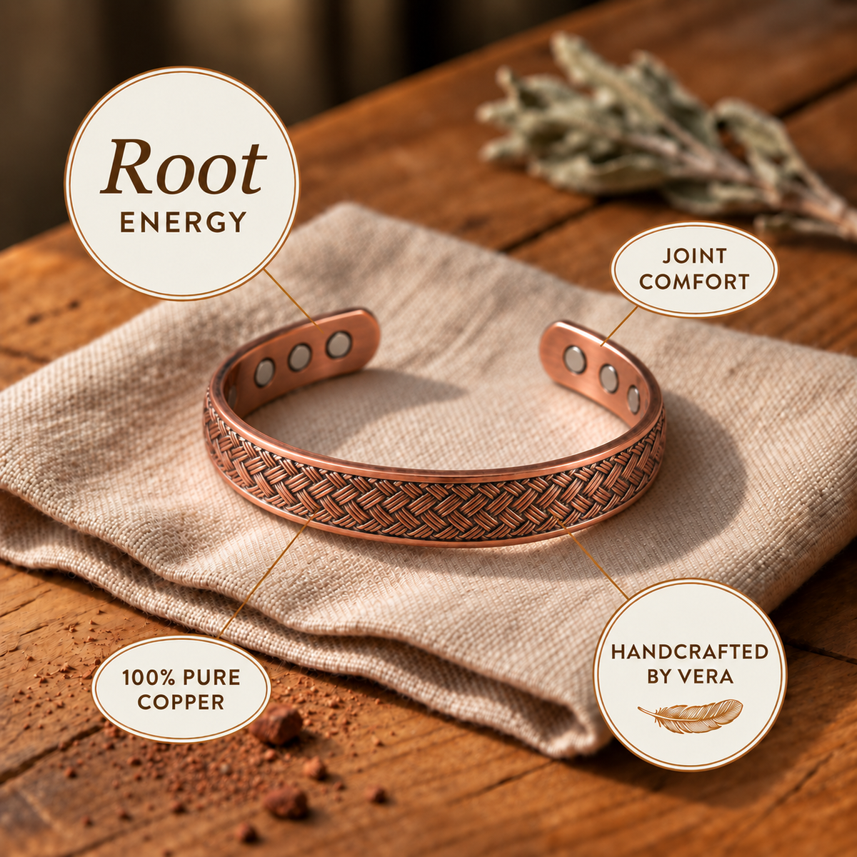 Kupferarmband Russet