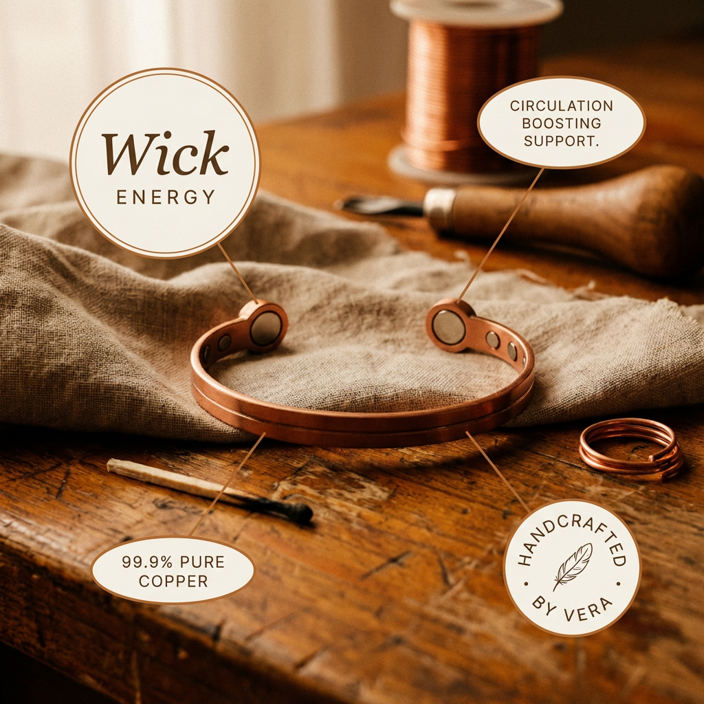 Kupferarmband Wick
