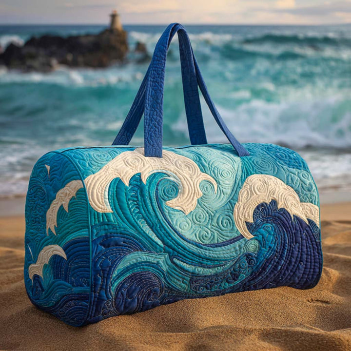 Aufsteigende Welle – Gesteppte Reisetasche