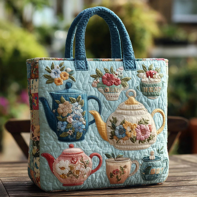 Blütenmuster – Gesteppte Tasche