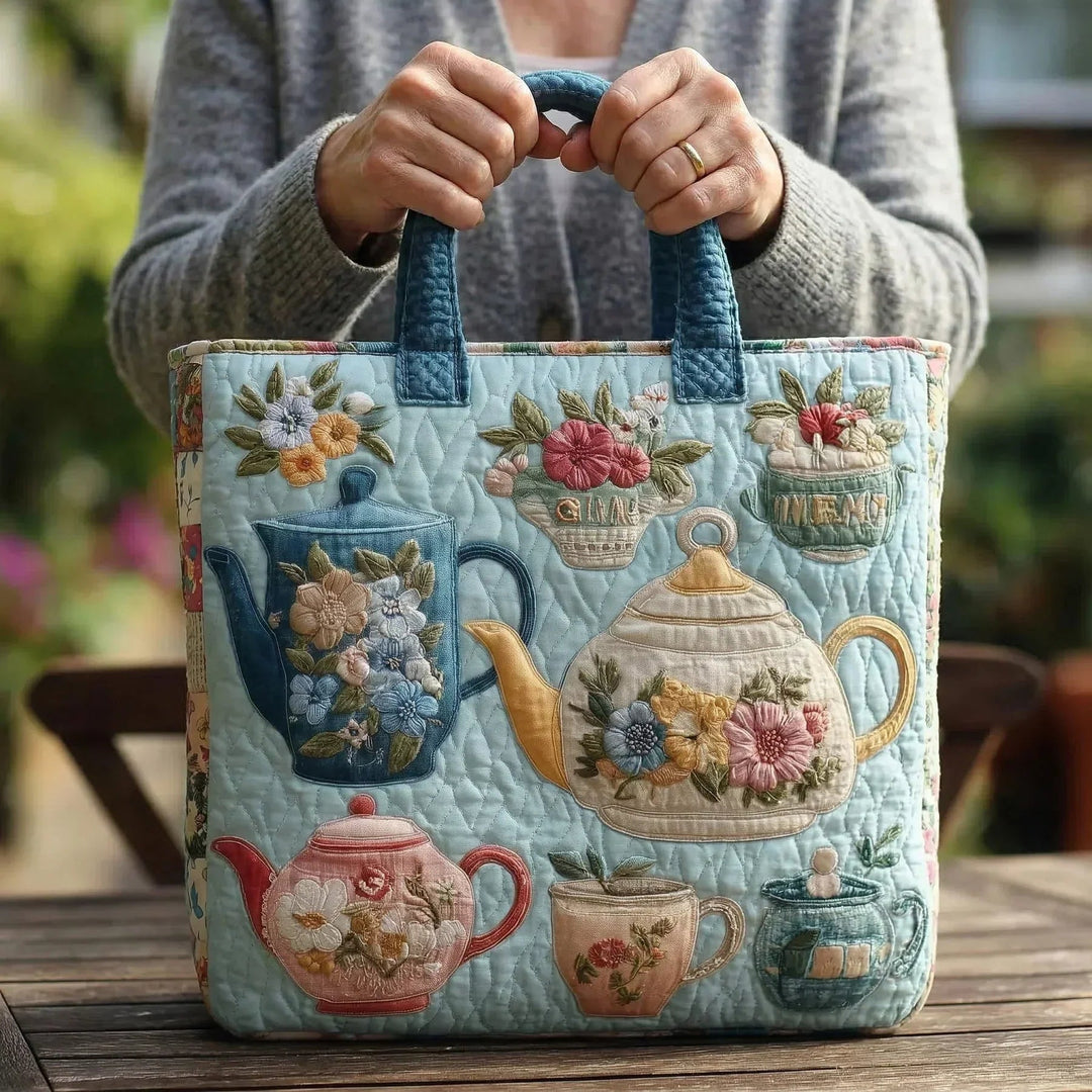 Blütenmuster – Gesteppte Tasche