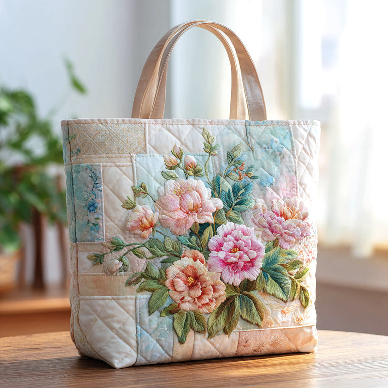 Blumenblüte – Gesteppter Shopper