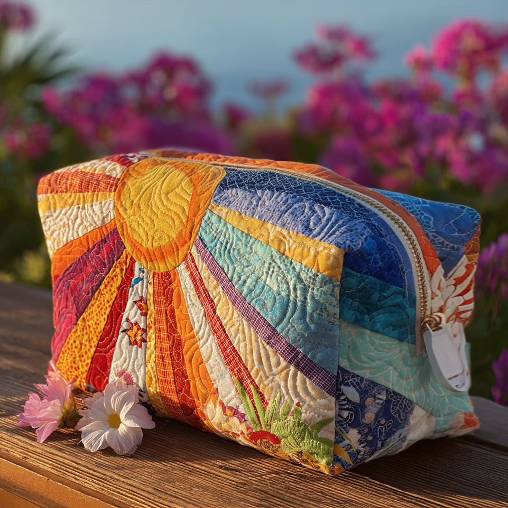 Boho-Strahlen – Gesteppte Kosmetiktasche