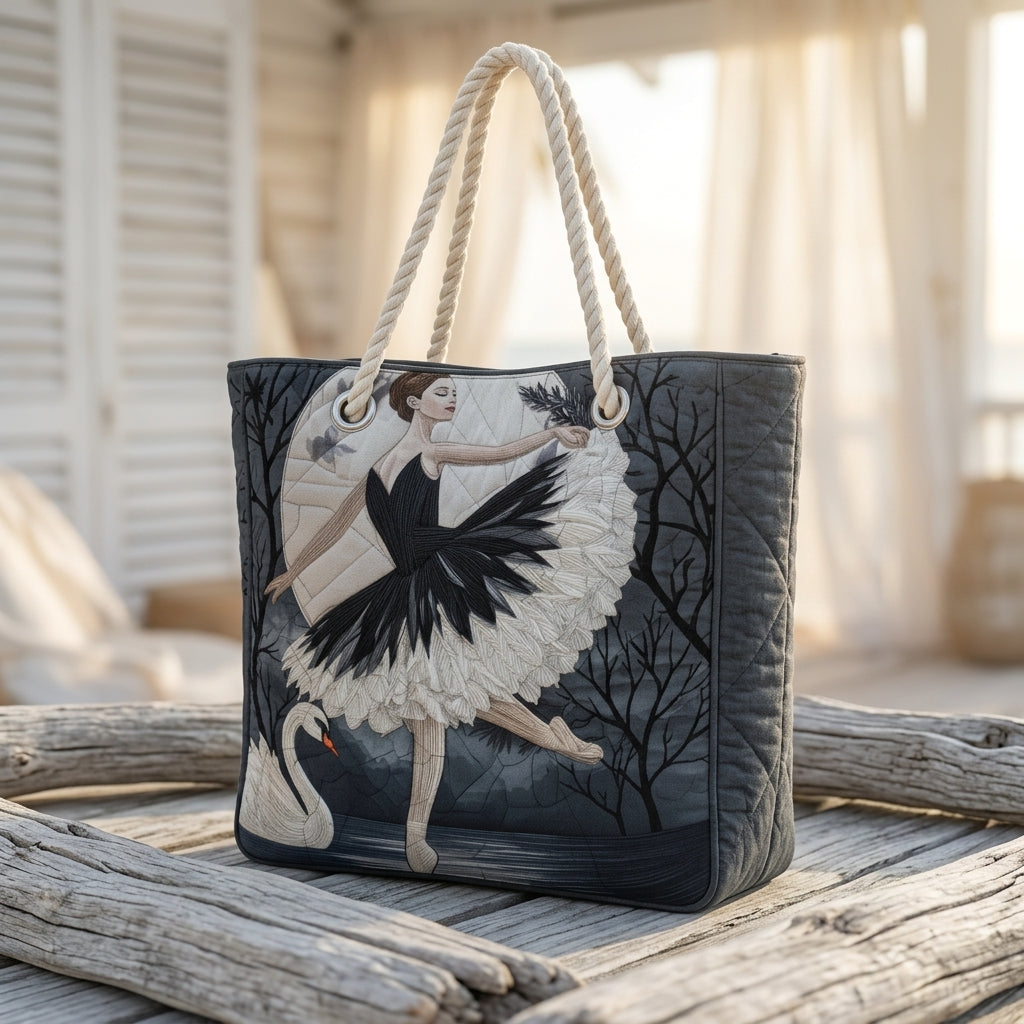 Elegante Ballerina – Gesteppte Strandtasche