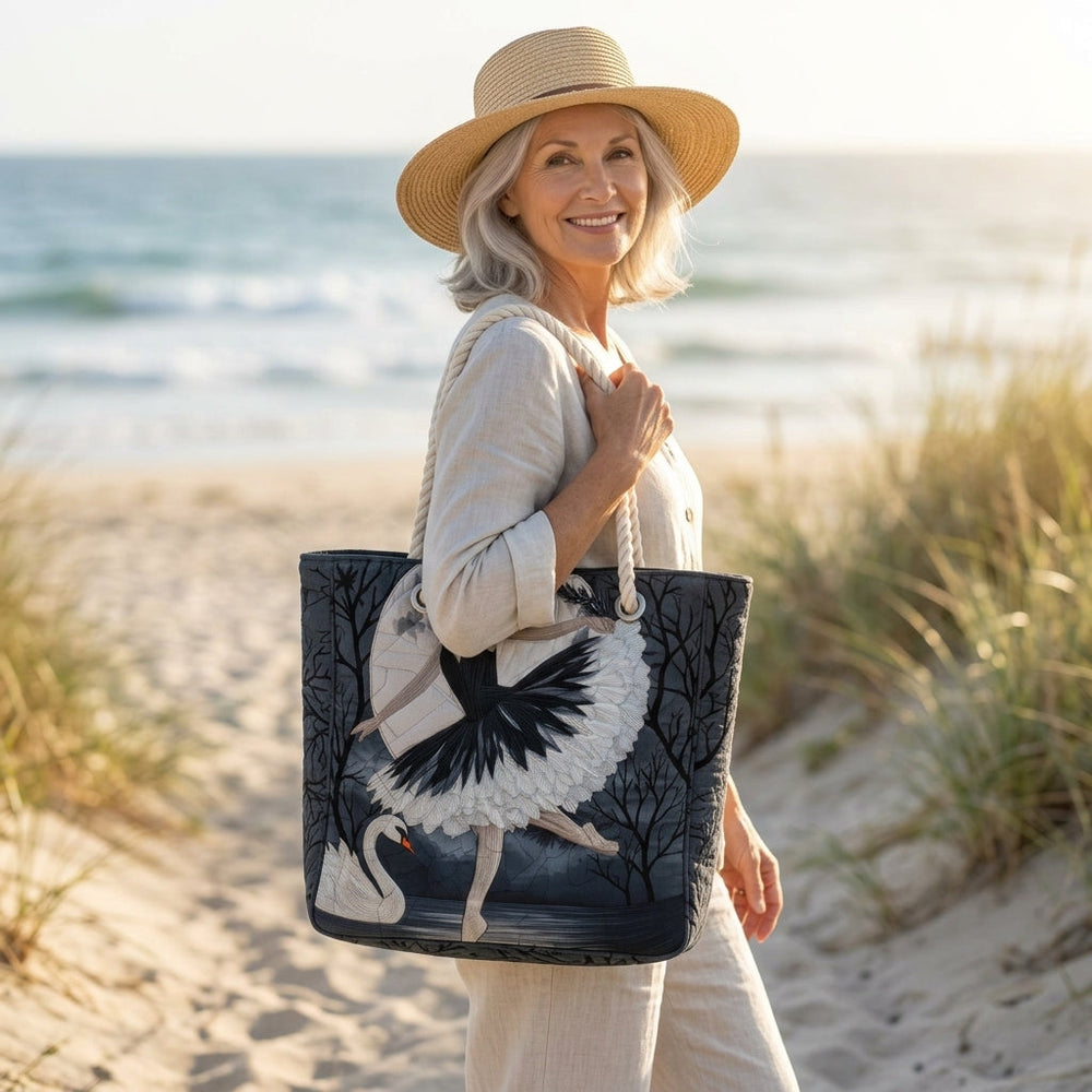 Elegante Ballerina – Gesteppte Strandtasche