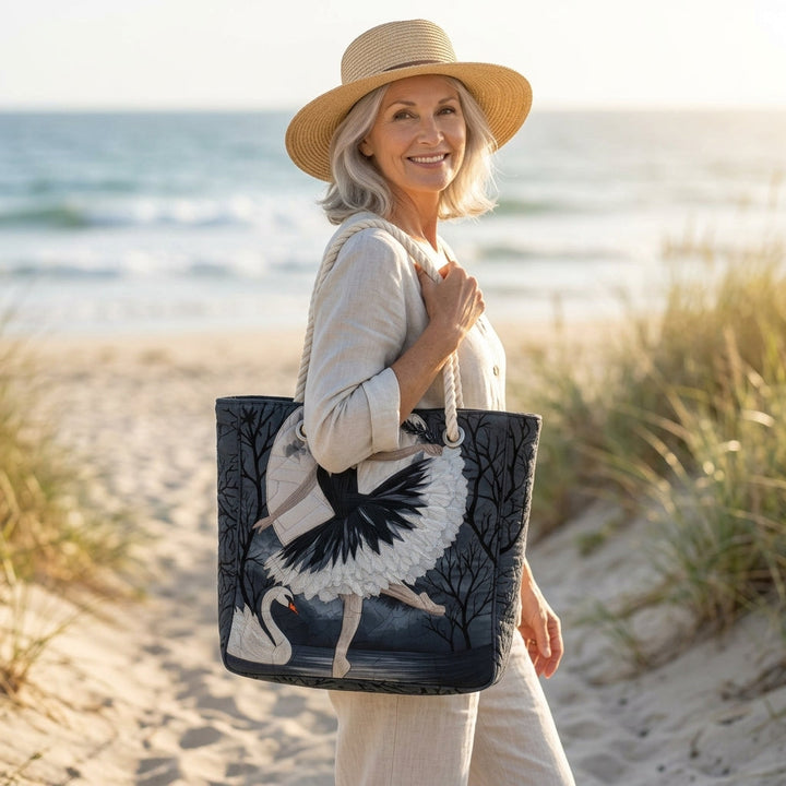 Elegante Ballerina – Gesteppte Strandtasche