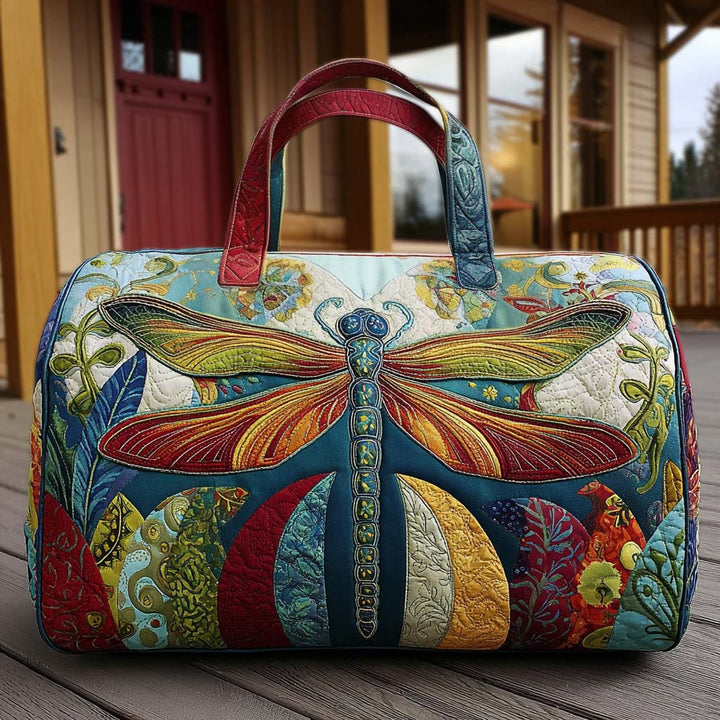 Flieger im Laub – Gesteppte Reisetasche