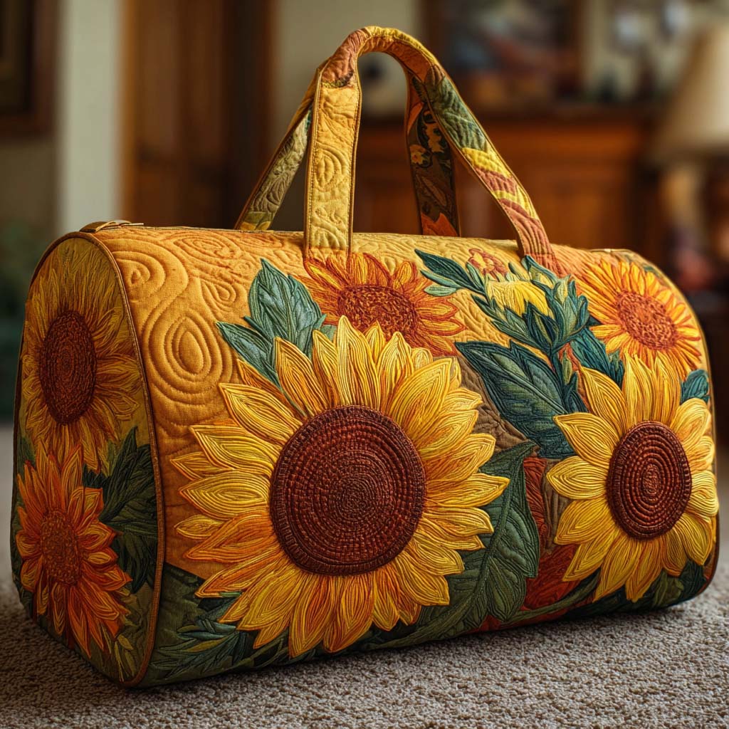 Fröhliche Blüte – Gesteppte Reisetasche