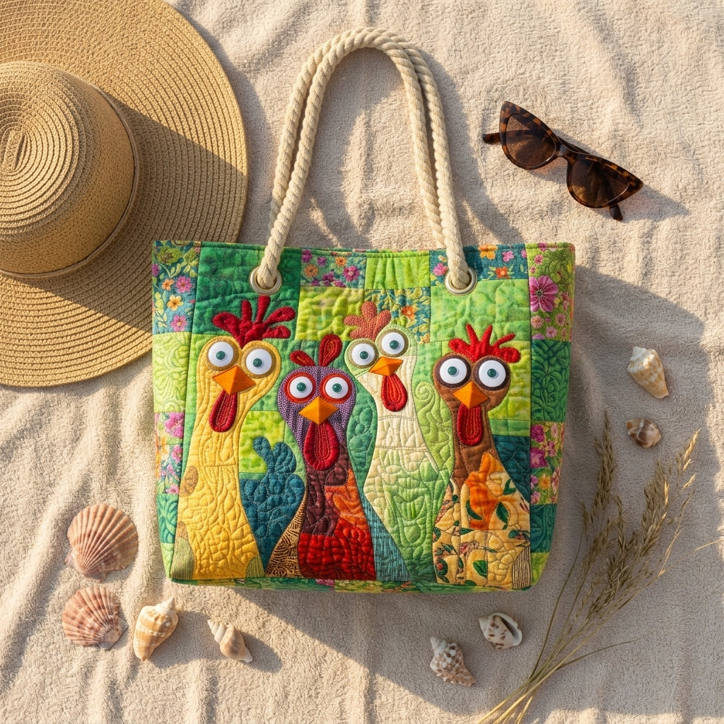 Funky Huhn – Gesteppte Strandtasche