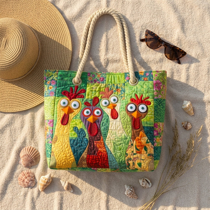 Funky Huhn – Gesteppte Strandtasche