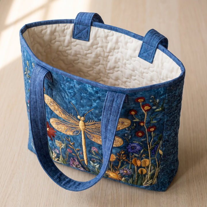 Goldene Libelle – Gesteppte Tasche