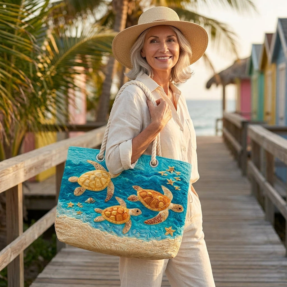 Goldene Schildkrötenküste – Gesteppte Strandtasche