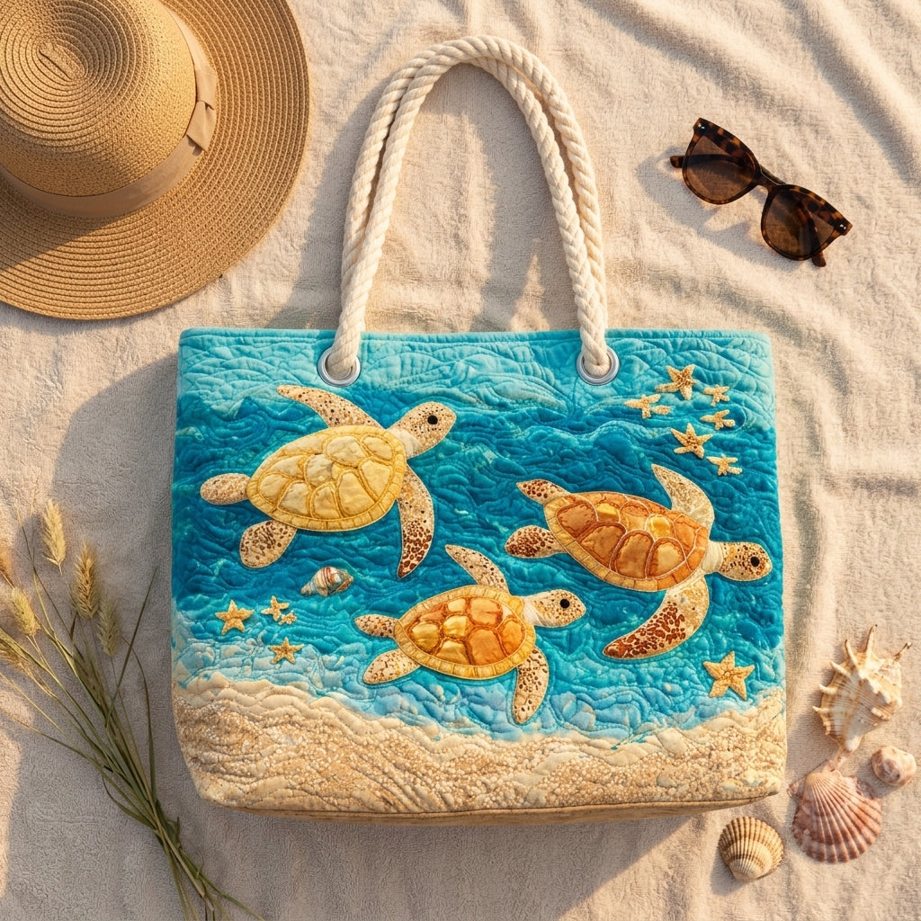 Goldene Schildkrötenküste – Gesteppte Strandtasche