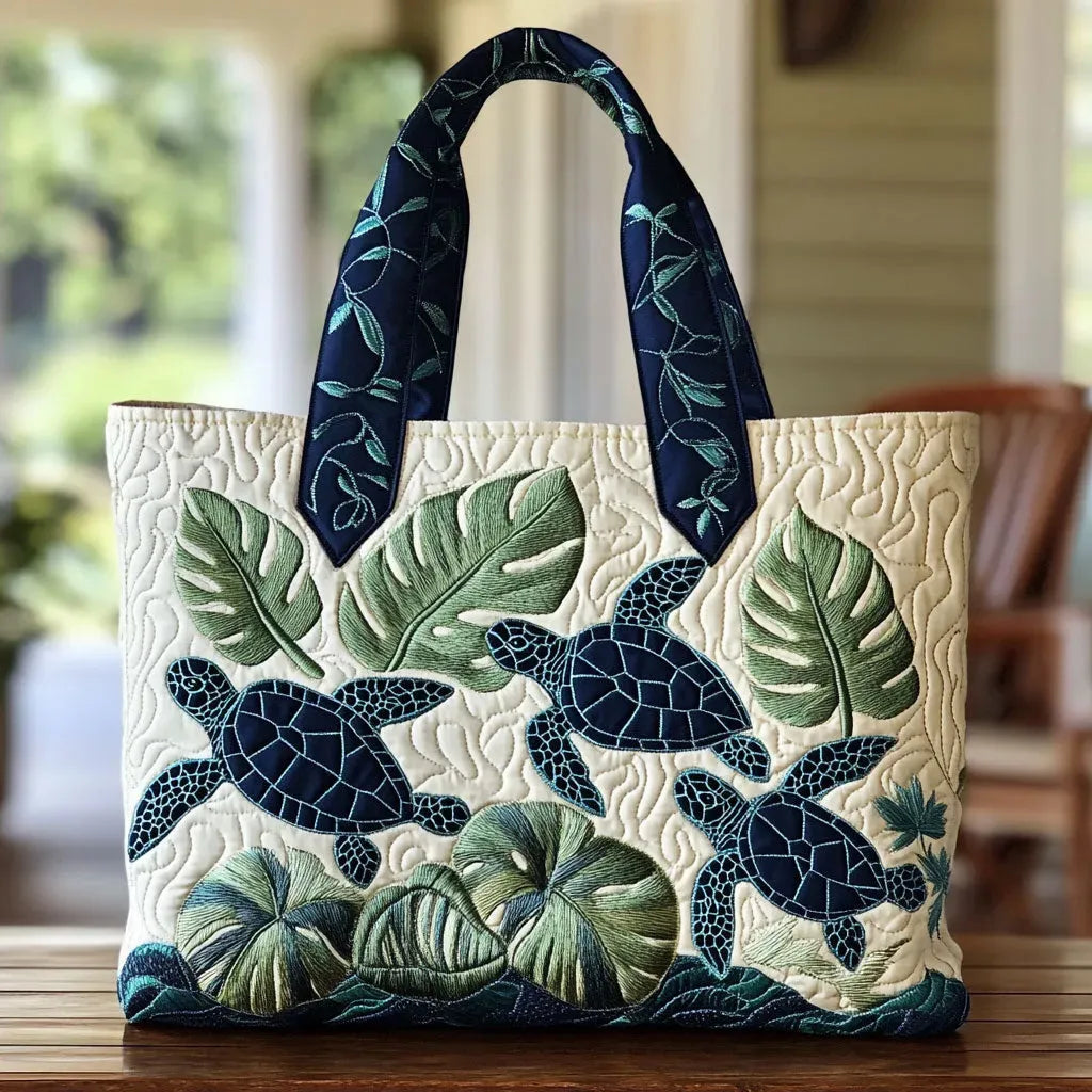 Grazie der Meeresschildkröte – Gesteppte Tasche