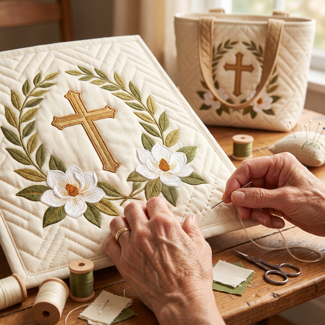 Heiliges Kreuz – Gesteppte Tasche