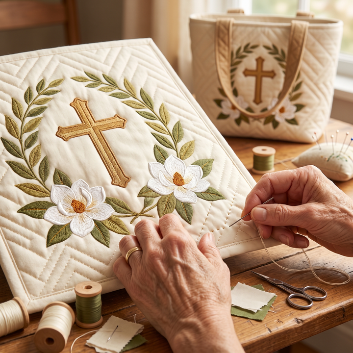 Heiliges Kreuz – Gesteppte Tasche