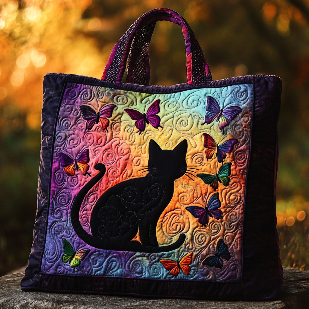 Katze mit ruhigem Herzen – Gesteppter Shopper