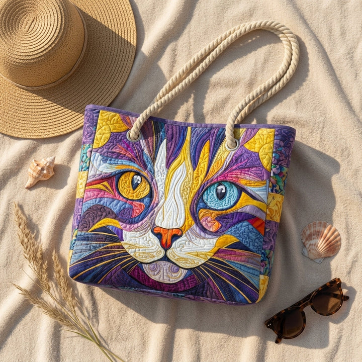 Katzenattitüde – Gesteppte Strandtasche