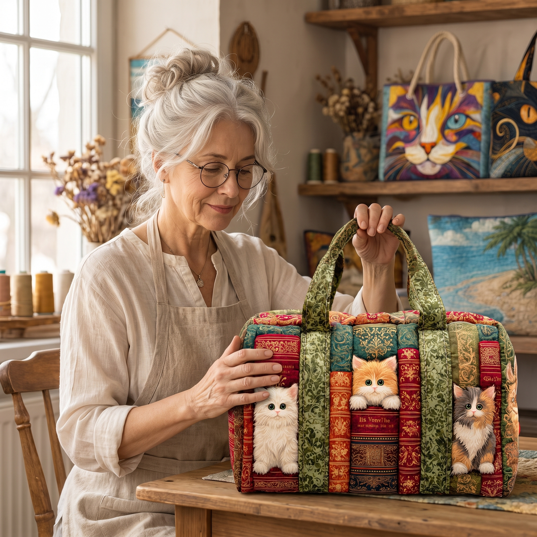 Katzenkapitel – Gesteppte Reisetasche