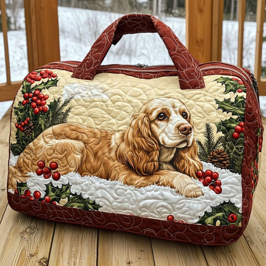 Klassischer Spaniel – Gesteppte Reisetasche