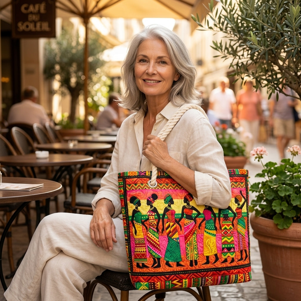 Königinnen des Melanins – Gesteppte Strandtasche
