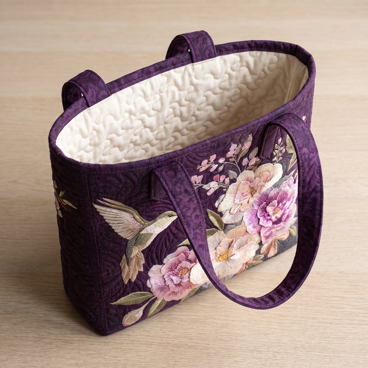 Kolibris und Orchideen – Gesteppte Tasche