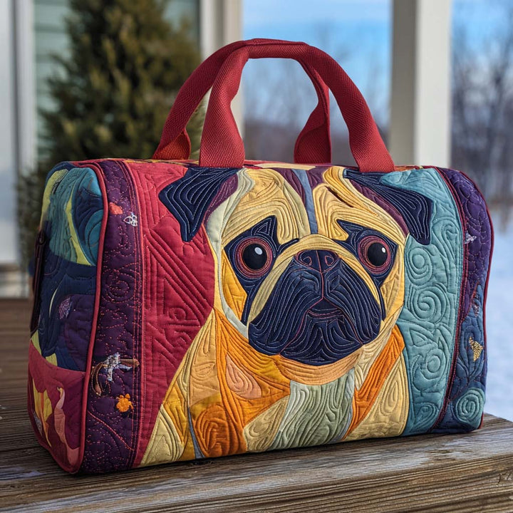 Mopszauber – Gesteppte Reisetasche