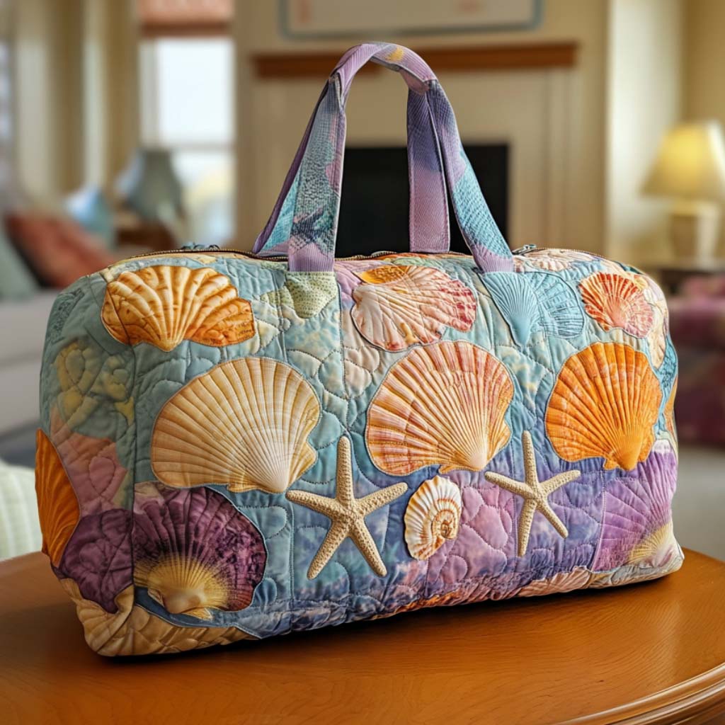 Muscheln am Strand – Gesteppte Reisetasche