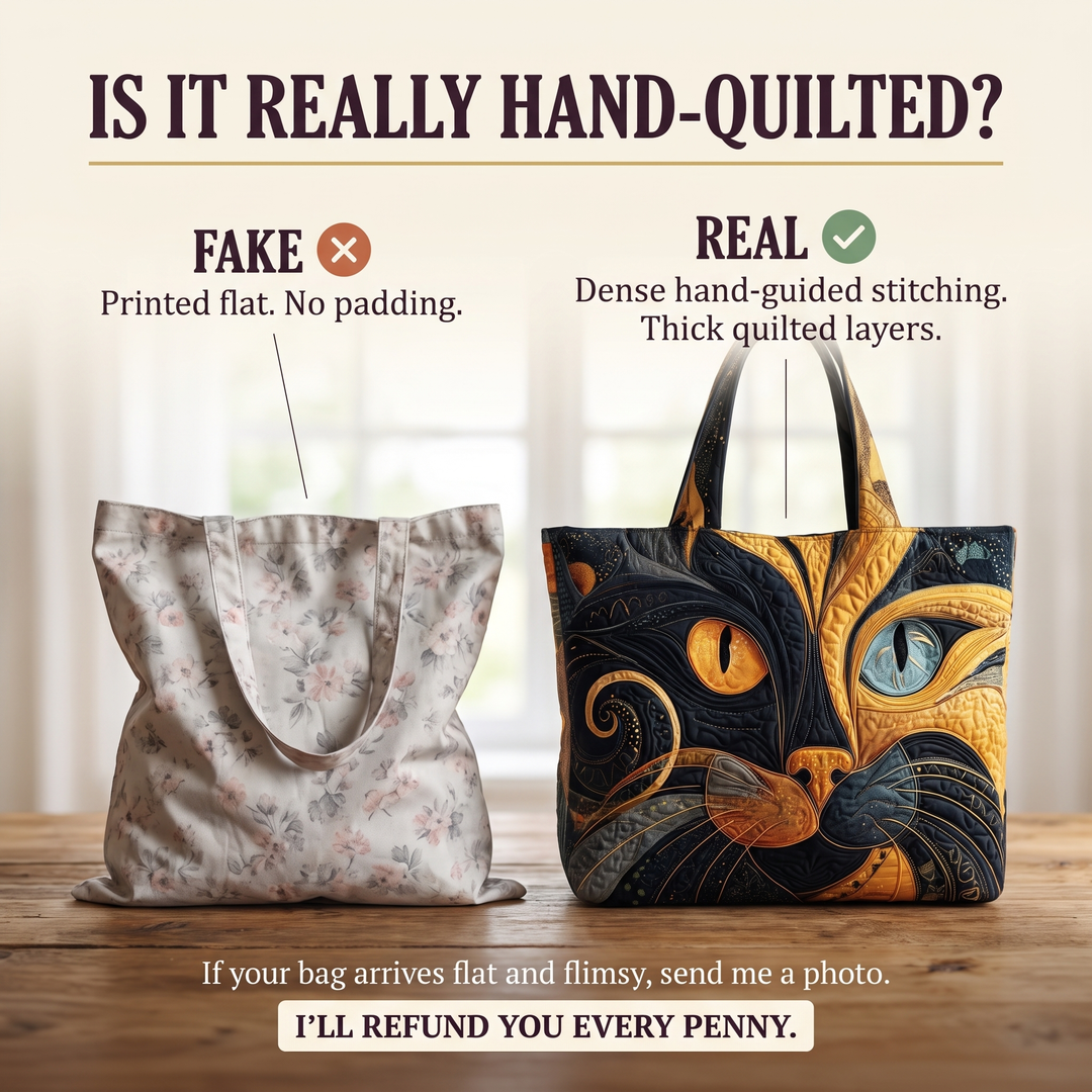 Mystische Katze – Gesteppte Tasche