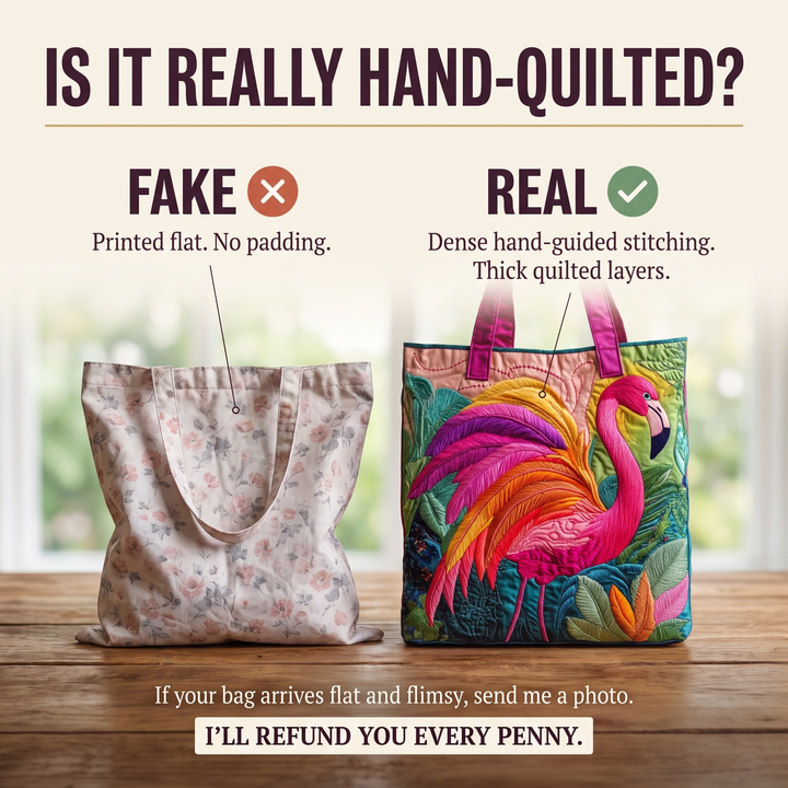 Regenbogenflamingo – Gesteppte Tasche