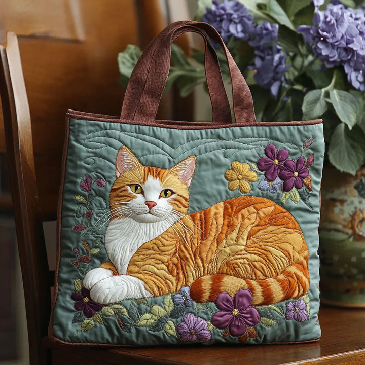 Rote Katze – Gesteppte Tasche