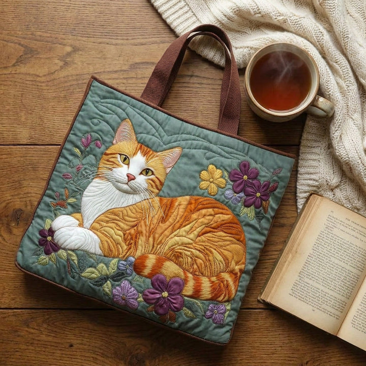Rote Katze – Gesteppte Tasche
