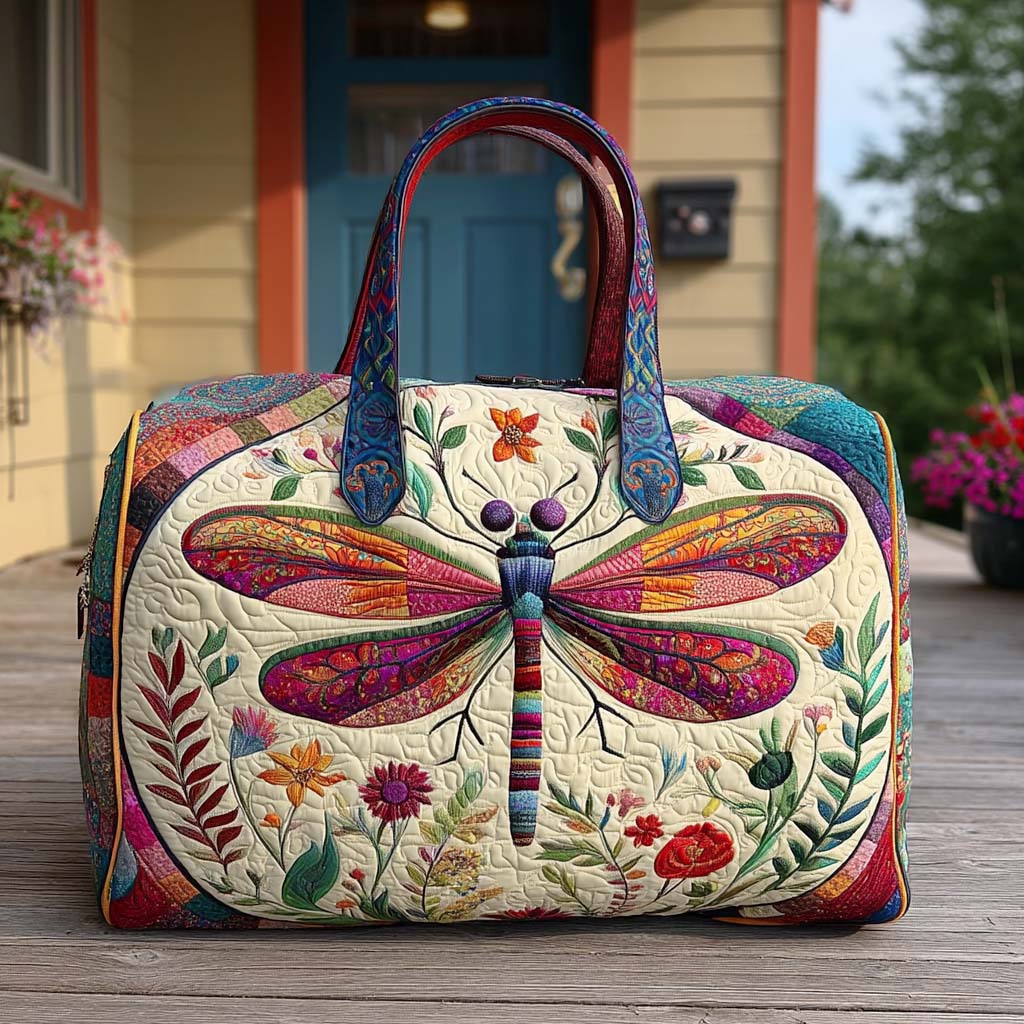 Rustikales Flattern – Gesteppte Reisetasche