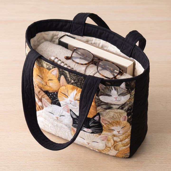 Schlafende Kätzchen – Gesteppte Tasche