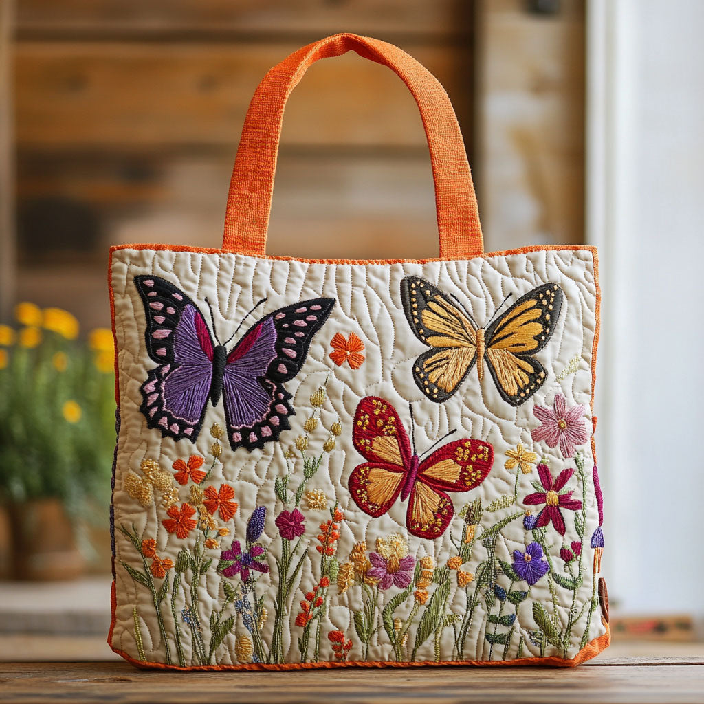 Schmetterlingsgarten – Gesteppter Shopper