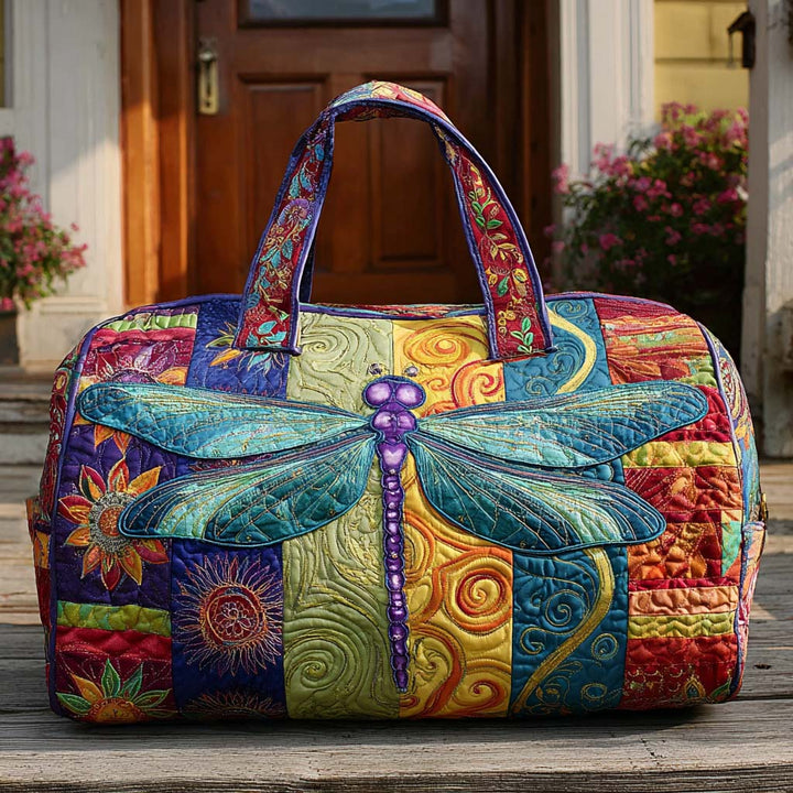 Schwebeflug im Vintage-Look – Gesteppte Reisetasche