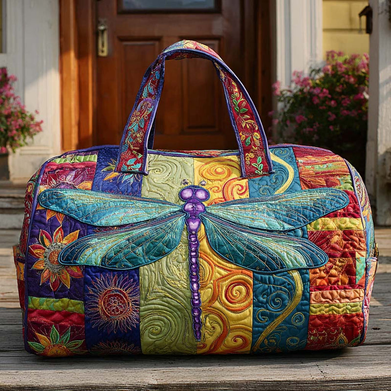 Schwebeflug im Vintage-Look – Gesteppte Reisetasche