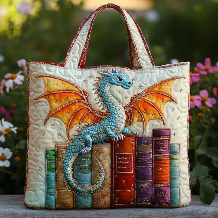 Smaragddrache, Hüter der Bücher – Gesteppte Tasche