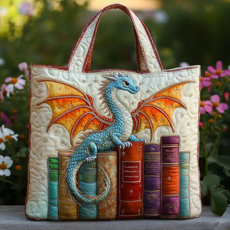 Smaragddrache, Hüter der Bücher – Gesteppte Tasche