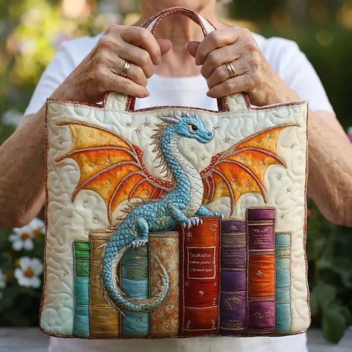 Smaragddrache, Hüter der Bücher – Gesteppte Tasche