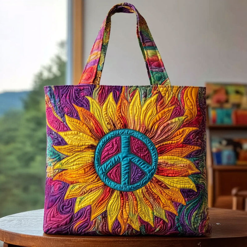 Sonnenblume Freigeist – Gesteppter Shopper
