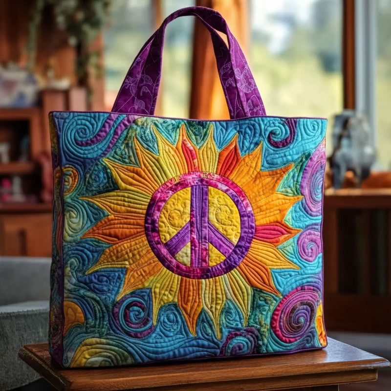 Sonnenblume Seelenschein – Gesteppter Shopper
