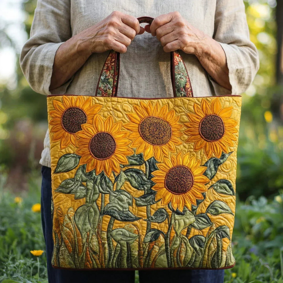 Sonnenblumen – Gesteppte Tasche