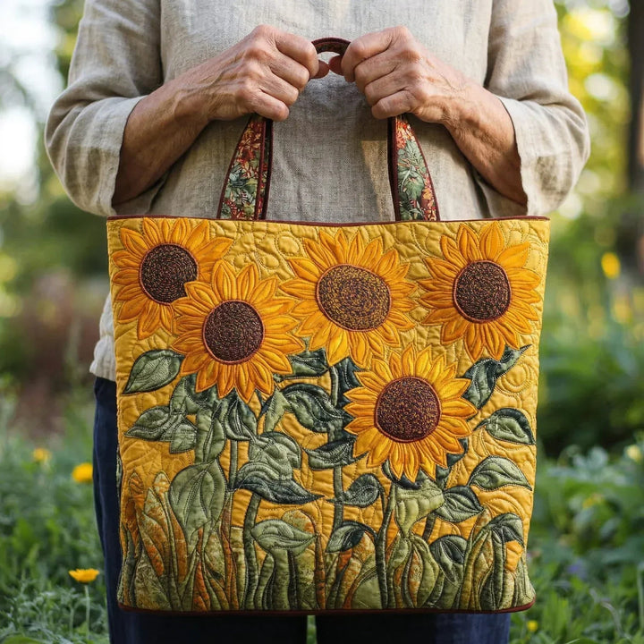 Sonnenblumen – Gesteppte Tasche