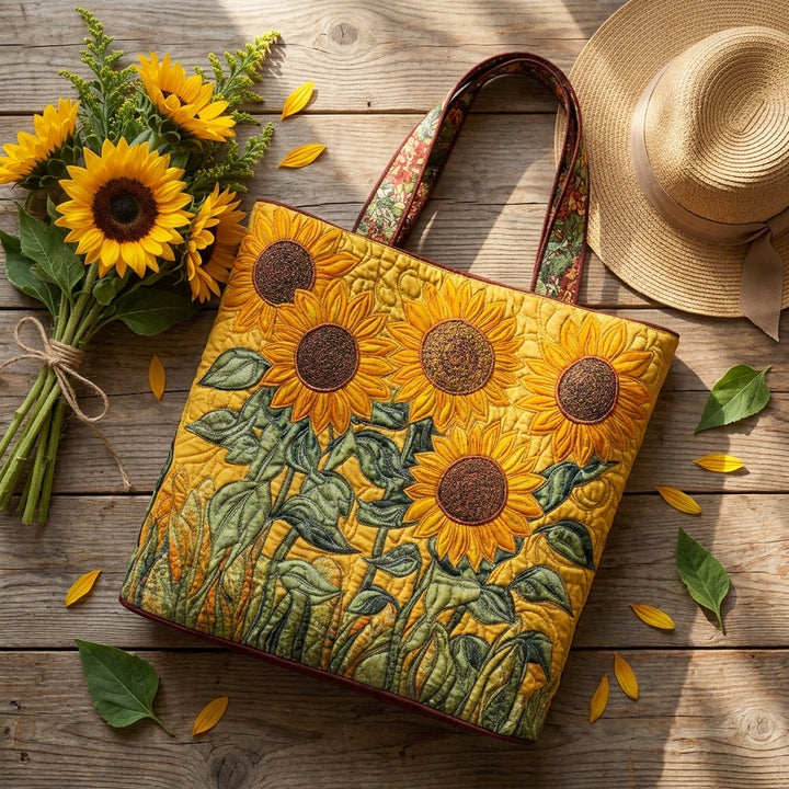 Sonnenblumen – Gesteppte Tasche