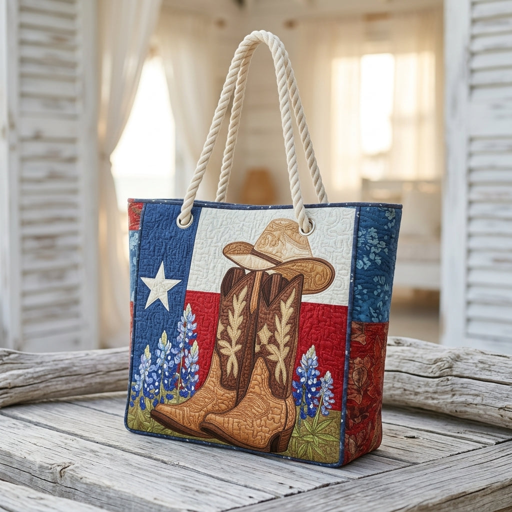 Stolz aus Texas – Gesteppte Strandtasche
